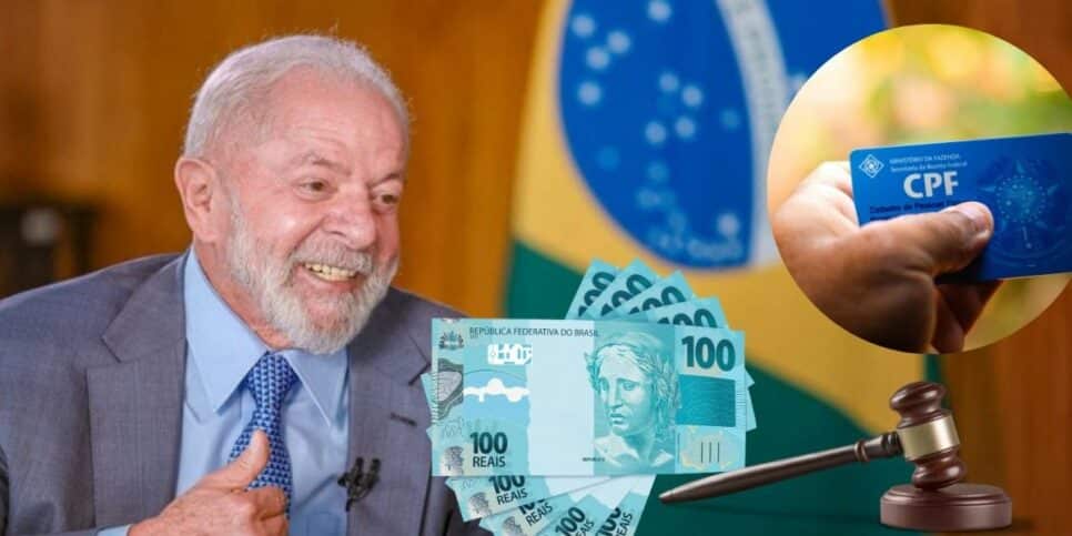 Lula, dinheiro, lei e CPF (Foto: Reprodução / Canva / Montagem HoraDoBenefício)