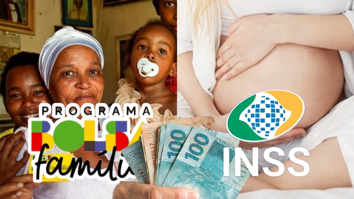 Mães de baixa renda têm direito a benefícios extras em dinheiro no Bolsa Família e INSS (Fotos: Reprodução/ Internet/ Freepik/ Montagem Gustavo)