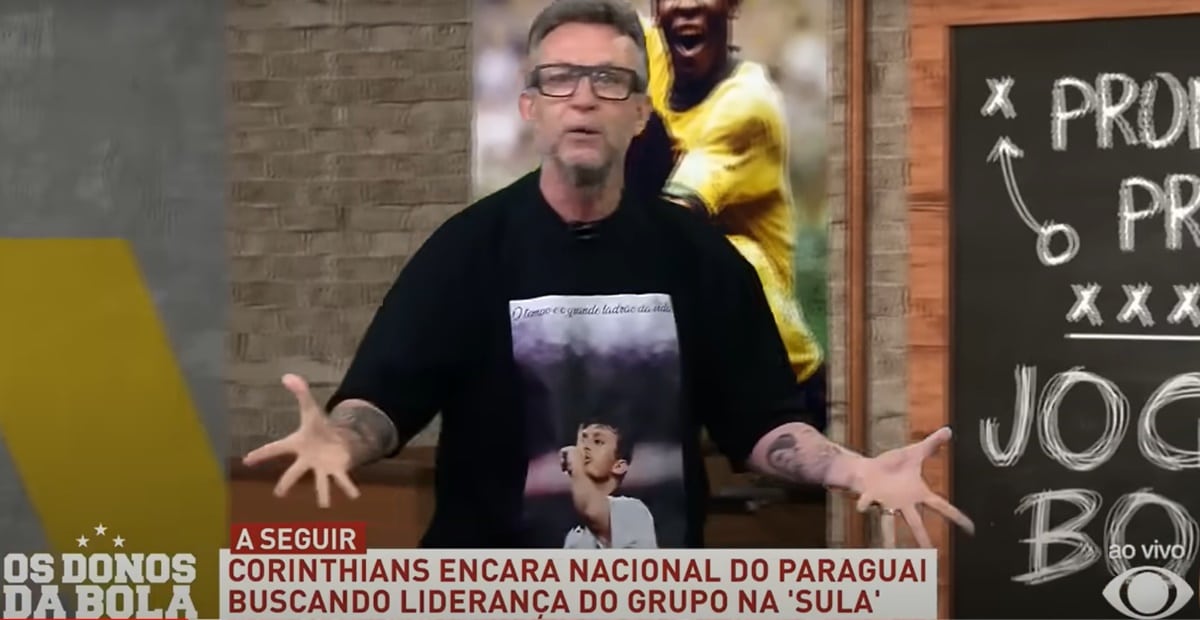 Neto dispara sobre atitude de Neymar e dá o que falar (Foto: Reprodução/ Donos da Bola/ Band/ YouTube)