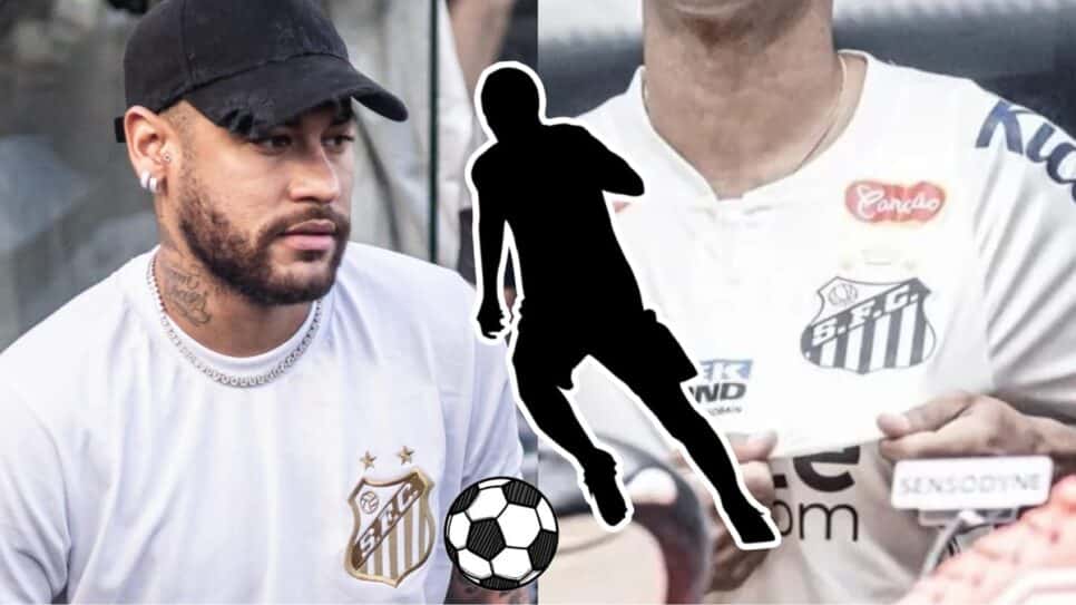 Novo reforço anunciado do Santos revela conversa particular que teve com Neymar Jr. (Fotos: Reprodução/ SFC/ Divulgação/ Montagem)