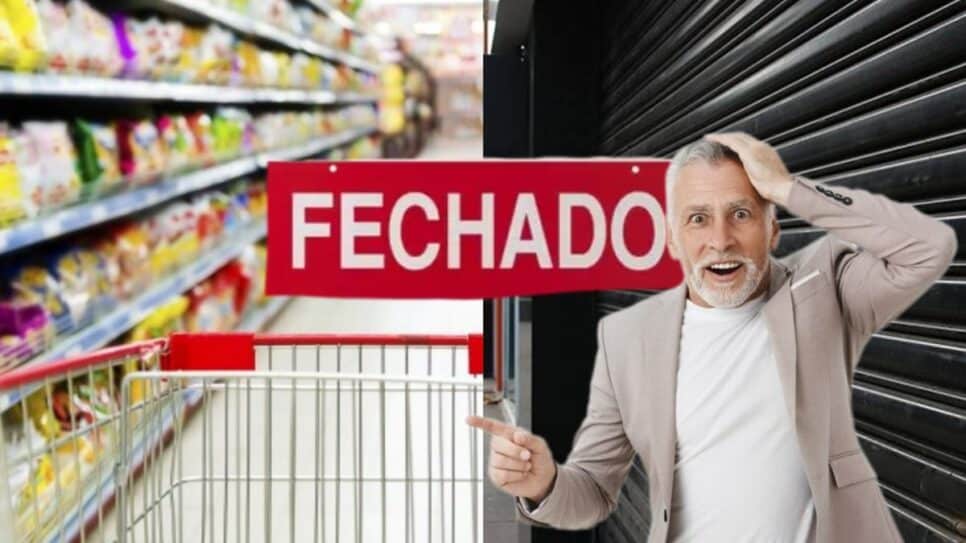 Rede de supermercados fechou portas e teve falência decretada (Fotos: Reprodução/ Internet/ Freepik/ Montagem Gustavo)