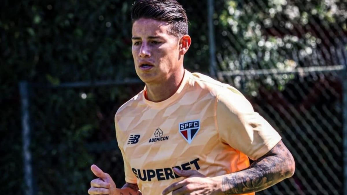 James Rodríguez tem destino anunciado fora dos jogos do São Paulo (Foto: Reprodução/ Instagram)