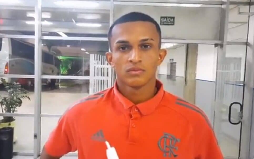 Rubro-Negro jogador Wesley do Flamengo (Foto: Reprodução)