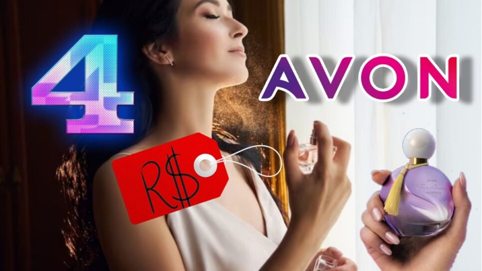4 perfumes baratos e que fixam na pele da Avon por menos de R$ 100 reais (Fotos: Reprodução/ Freepik/ Montagem)