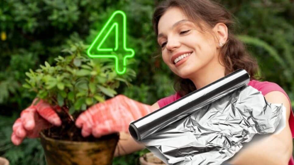 4 problemas resolvidos nas plantas com uso do papel alumínio (Fotos: Reprodução/ Freepik/ Montagem)