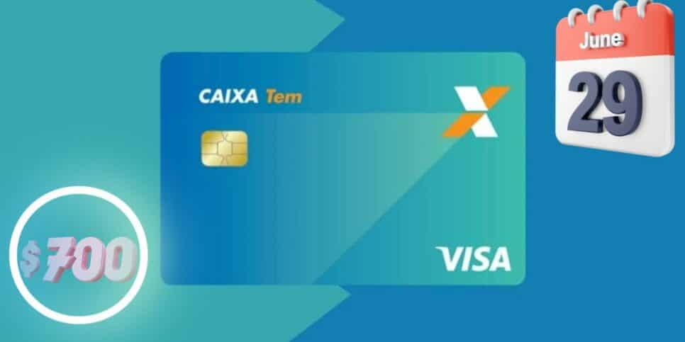 Cartão de crédito Caixa Tem (Foto: Reprodução / CEF / Canva / Montagem HoraDoBenefício)