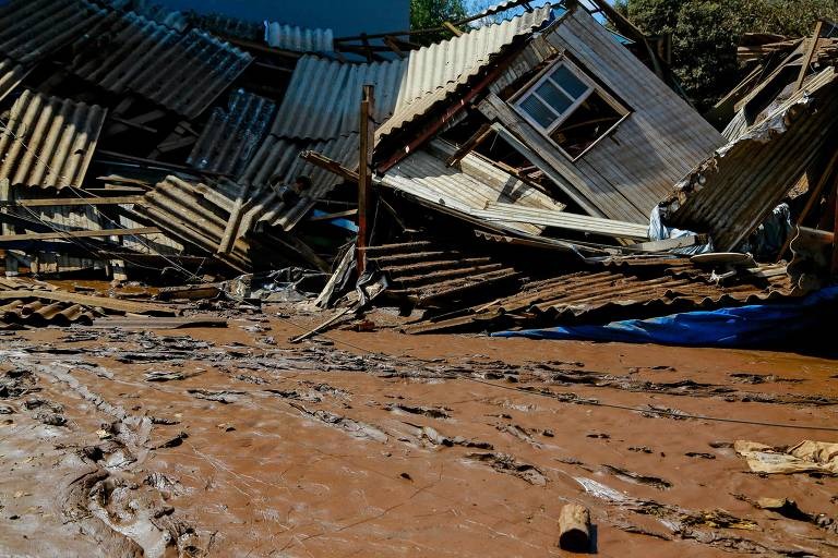 Situação de calamidade climática em cidades do Rio Grande do Sul (Foto: Silvio Avila/AFP)