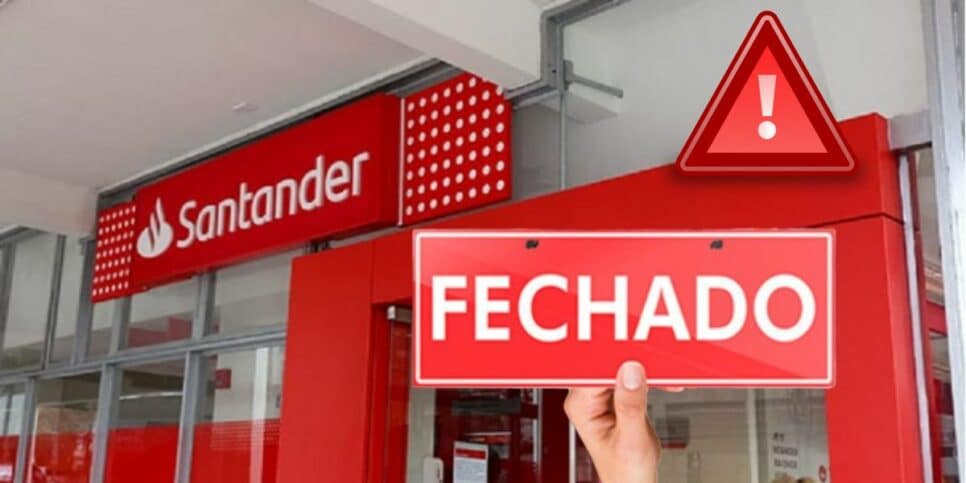 Santander fechado (Foto: Reprodução / Sindicato dos Bancários)