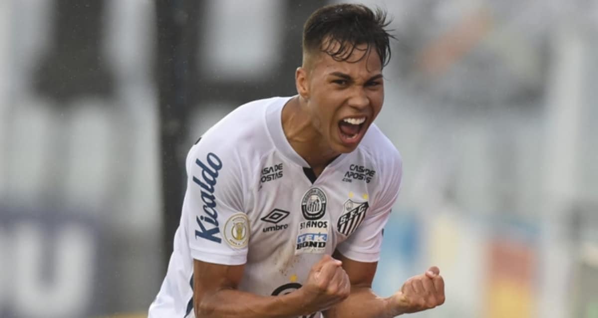 Kaio Jorge jogava pelo Santos e foi negociado a Juventus, da Itália (Foto: Reprodução/ Ivan Storti/ SFC)