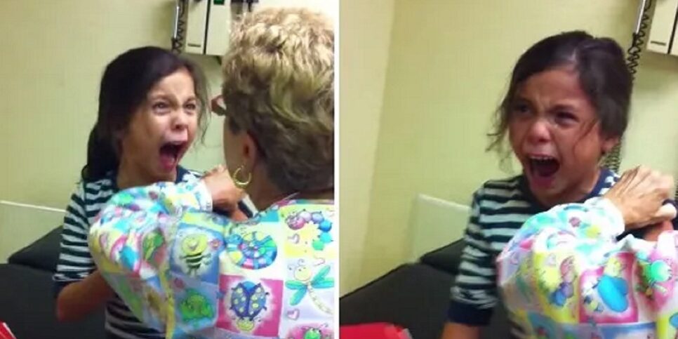 Beneficiários filhos Menina sofrendo com vacina (Foto: Reprodução/ Internet)