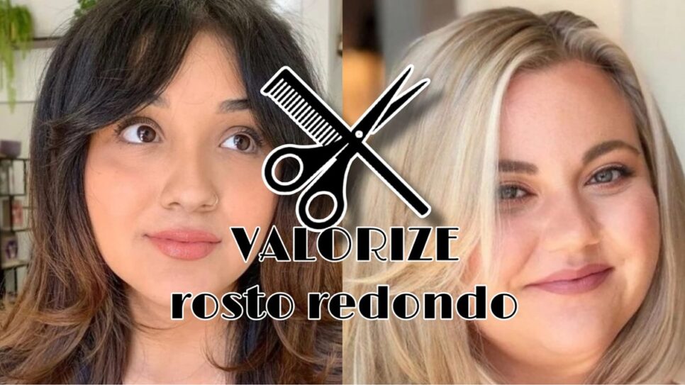 Valorize seu rosto redondo com estes 5 cortes de cabelo femininos (Fotos: Reprodução/ Internet/ Montagem)