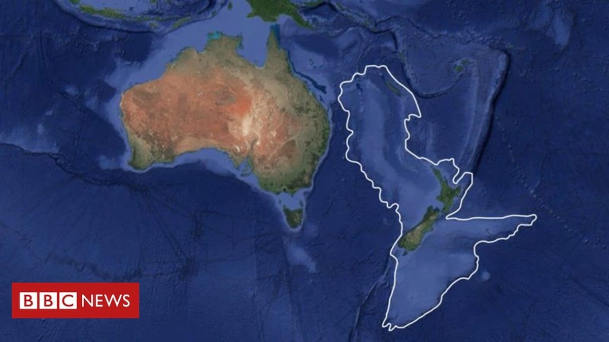 Zealandia é considerado continente oculto aos olhos do mundo até hoje (Foto: Reprodução/ BBC Londres)