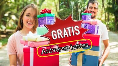 10 marcas que são presentes grátis para aniversariantes (Fotos: Reprodução/ Freepik/ Montagem)
