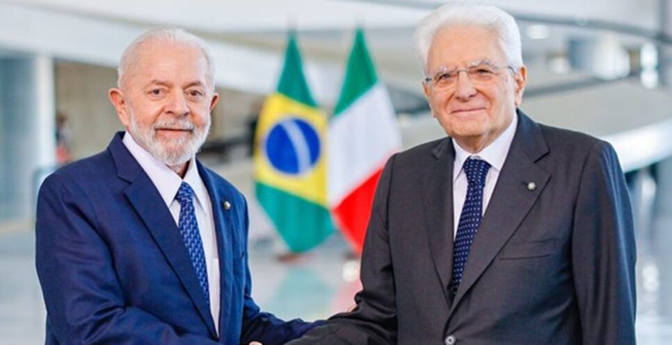 Presidente Lula recebeu o presidente italiano, Sergio Mattarella, no Palácio do Planalto (Foto: Reprodução/ Gov.Br/ Divulgação)