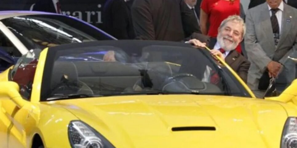 Condutores Brasil Autoescolas Lula em evento automobilístico (Foto: Reprodução)