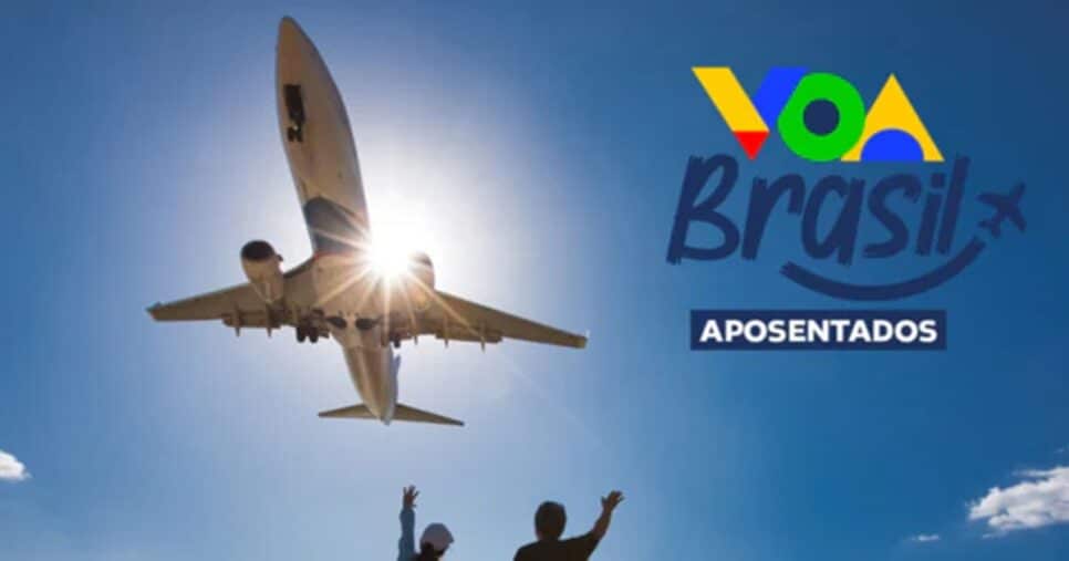 Passagens aéreas a um custo simbólico no novo auxílio que beneficia pessoas seguradas no INSS (Foto: Reprodução/ Gov.Br/ Internet/ Montagem)