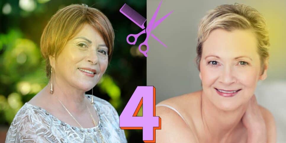 4 cortes de cabelo idosas (Foto: Reprodução / Canva / Montagem Hora do Benefício)