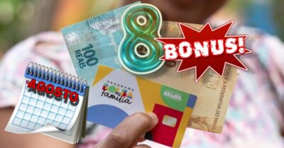 8 bônus extras a sortudos de agosto no Bolsa Família (Fotos: Reprodução/ Internet/ Montagem Freepik)