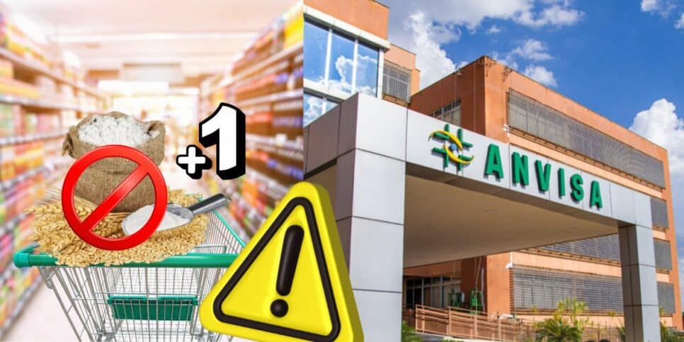 Fachada da Anvisa e produtos populares nos supermercados (Foto: Reprodução / Canva / Hora do Benefício)
