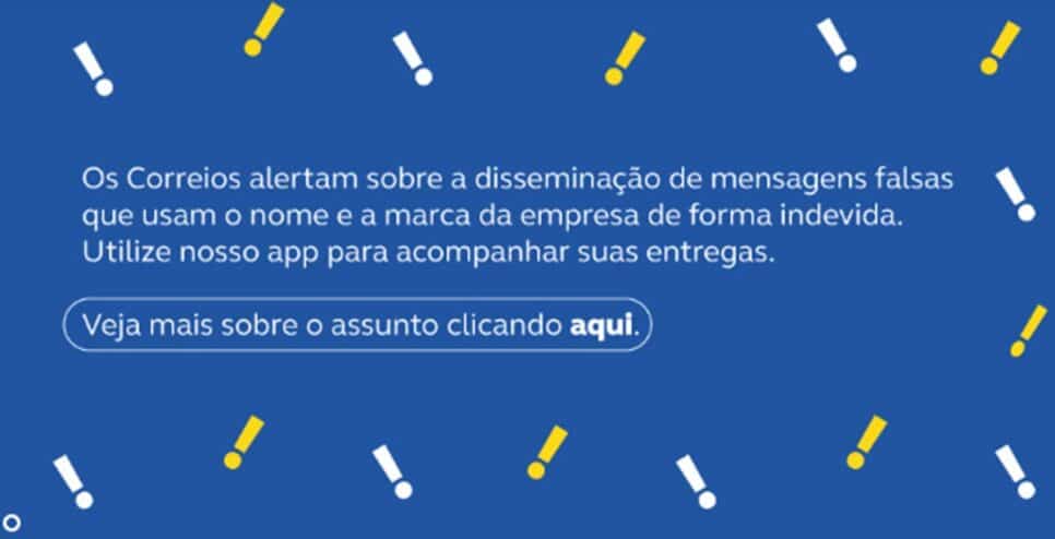 Correios faz alerta de golpes (Foto: Reprodução/ Divulgação)