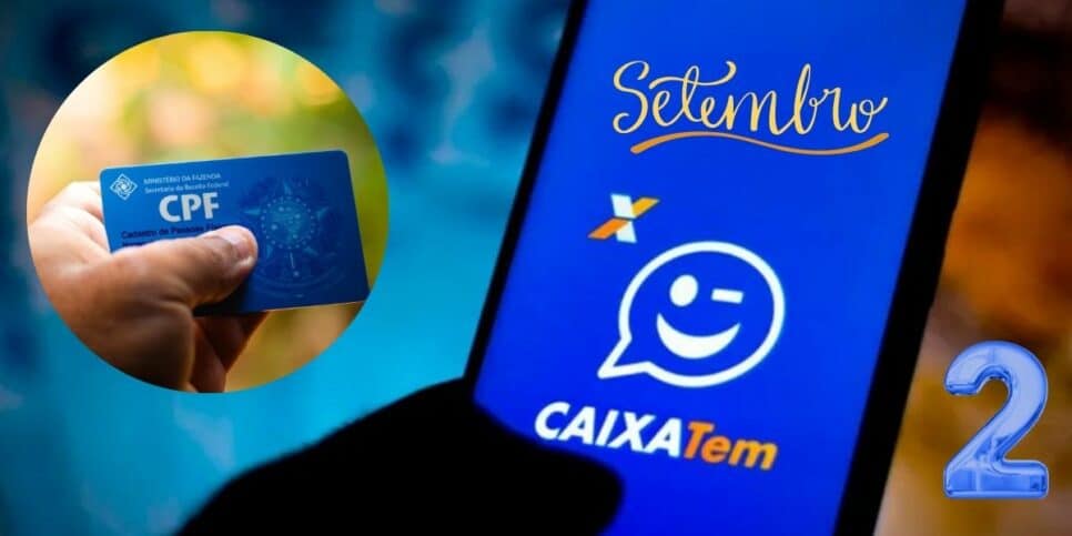 CPF e aplicativo Caixa Tem (Foto: Reprodução / CEF / Canva)