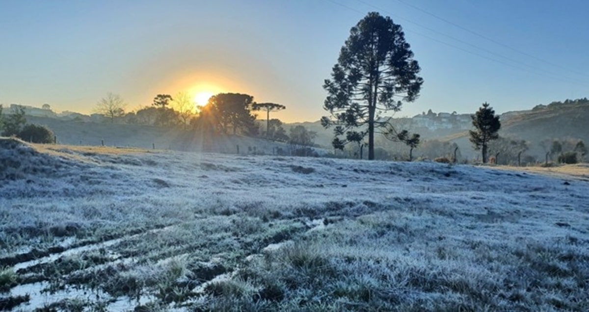 Região serrana do Centro-Sul do Brasil terá o dia mais frio da semana nesta terça-feira com geadas (Foto: Reprodução/ Internet)