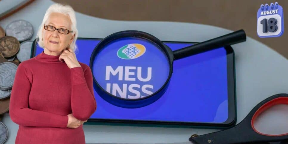 Idosa e aplicativo do Meu INSS (Foto: Reprodução / Pronatec / Canva)