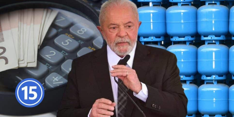Imposto, Lula e gás de cozinha (Foto: Reprodução / Canva / Montagem Hora do Benefício)