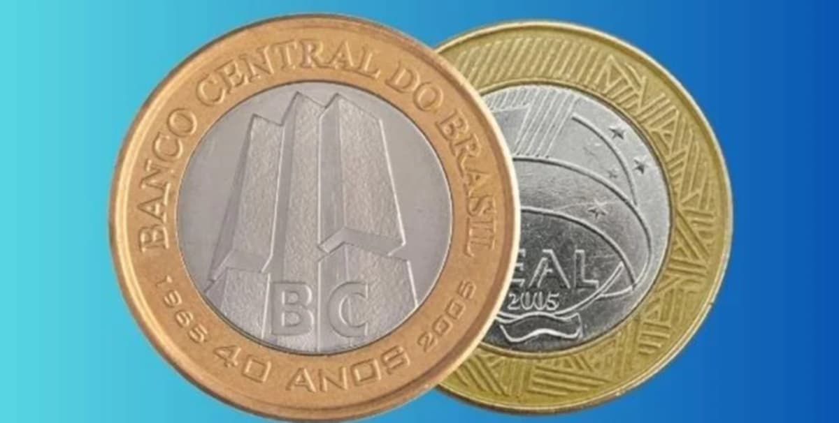 Frente e verso de moeda rara que entusiastas de numismática saem no tapa por uma (Foto: Reprodução/ Internet/ Montagem)