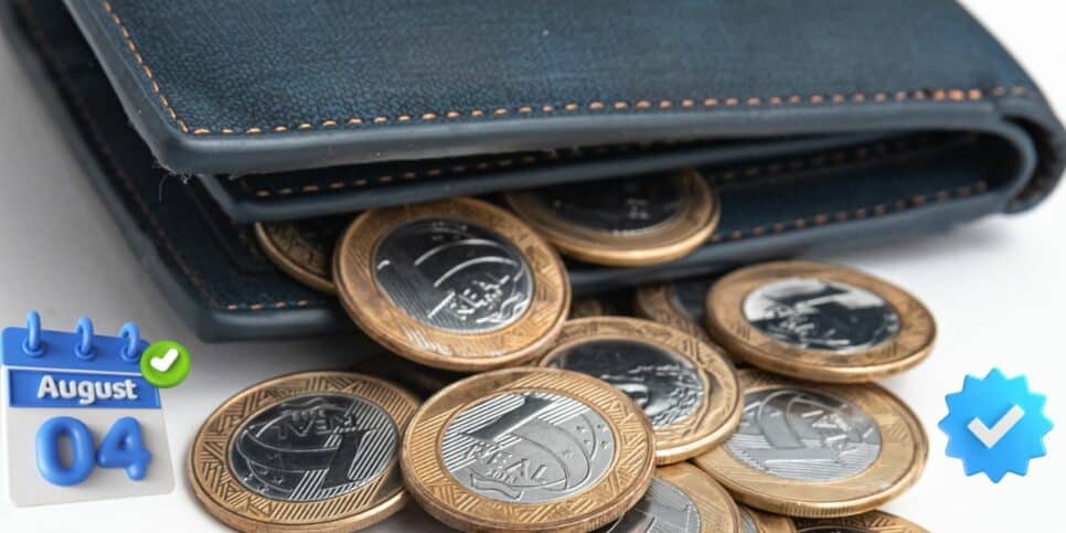 Moedas saindo da carteira (Foto: Reprodução / Canva / Montagem Hora do Benefício)