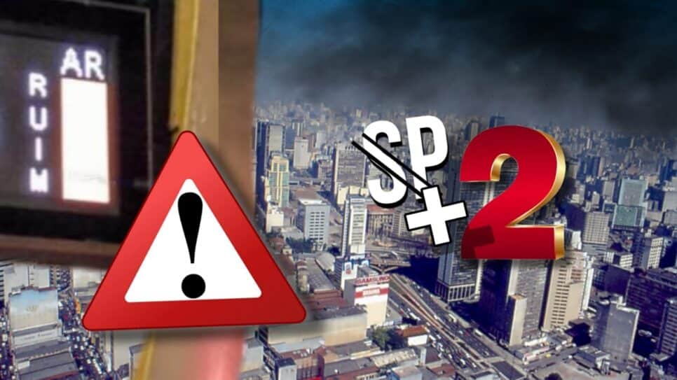 São Paulo e mais duas cidades brasileiras com qualidade do ar ruim (Foto: Reprodução/ Internet/ Montagem)
