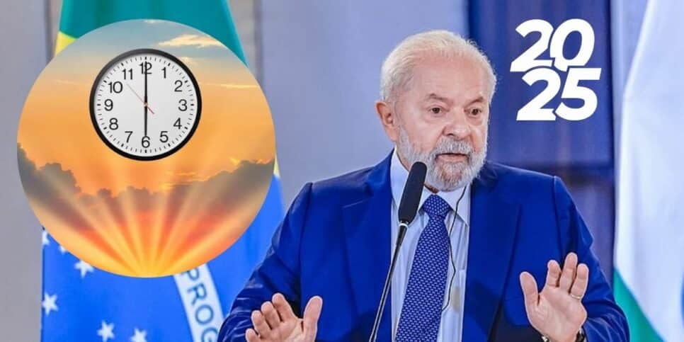 Horário de Verão e Lula (Foto: Reprodução / Gov / Canva / Montagem Hora do Benefício)