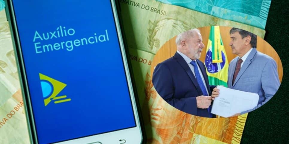 Lula, ministro Wellington Dias e auxílio emergencial (Foto: Reprodução / Pronatec / Gov / Canva / Montagem Hora do Benefício)