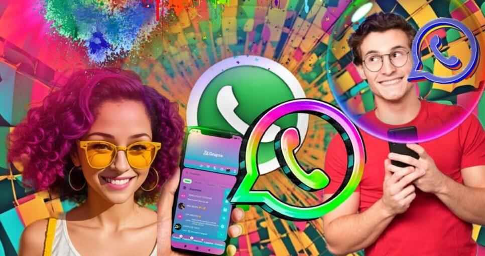 Mude as Cores do seu WhatsApp com essa ferramenta moderna (Fotos: Reprodução/ Internet/ Freepik/ Montagem Hora do Benefício)