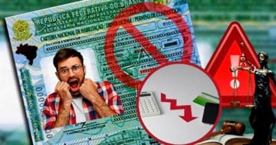 Dívidas podem causar bloqueio na CNH (Foto Reprodução/Montagem/Hora do Benefício/Lennita/Canva/)