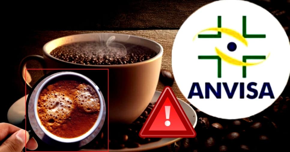 Três marcas de café reprovadas levanta alerta da ANVISA (Foto Reprodução/Montagem/Hora do Benefício/Lennita/ANVISA/Canva)