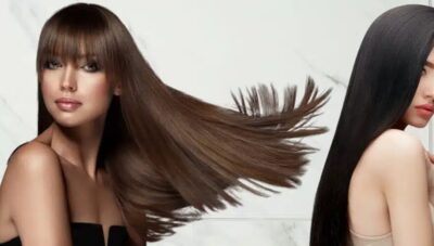 Mulheres com cabelo liso por progressviva sem formol (Fotos: Canva)