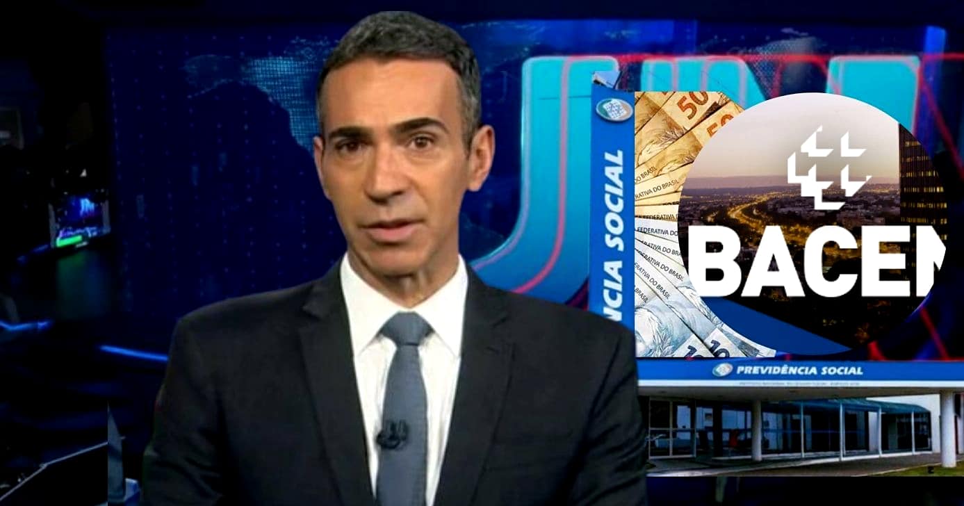 Tralli paralisa JN com liberação de valores pelo Banco Central, o qual também beneficia idosos 60+ do INSS (Foto Reprodução/Montagem/Hora do Benefício/Lennita/Globo)