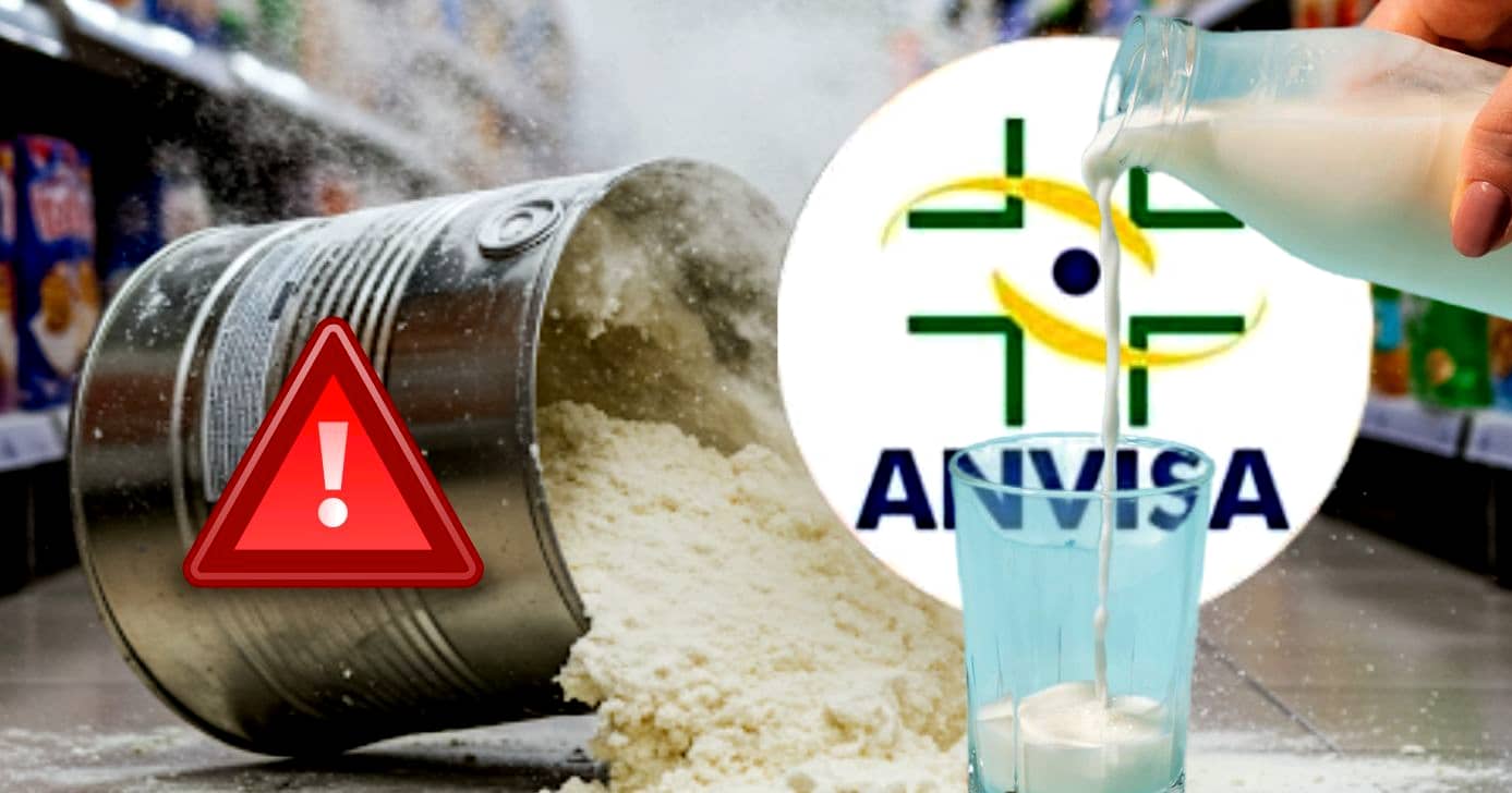 ANVISA proíbe marca de leite em pó amplamente consumida no Brasil (Foto Reprodução/Montagem/Lennita/Hora do Benefício/Canva)