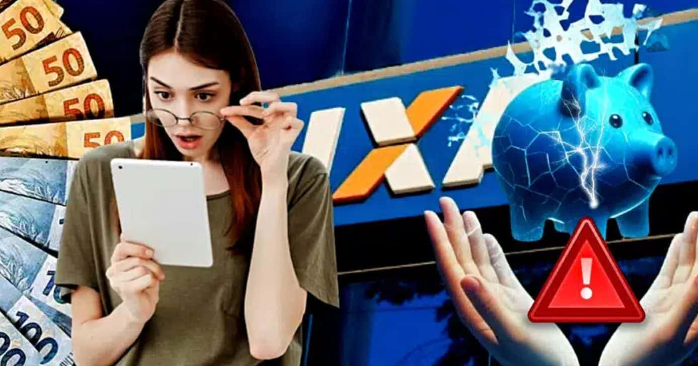 Caixa Econômica Federal revela o que traz proibição na poupança (Foto Reprodução/Montagem/Lennita/Tv Foco/Canva)